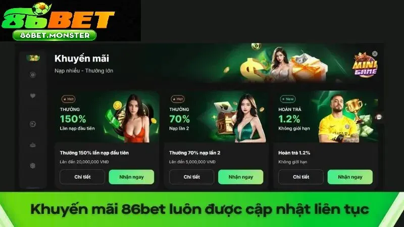 Chương trình hoàn trả 86bet